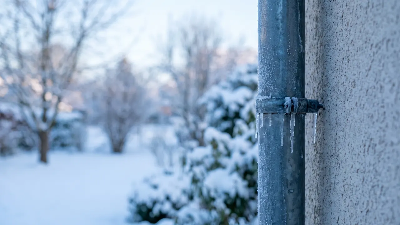 Gefrorene Abwasserleitung im Winter – Frostschäden vermeiden