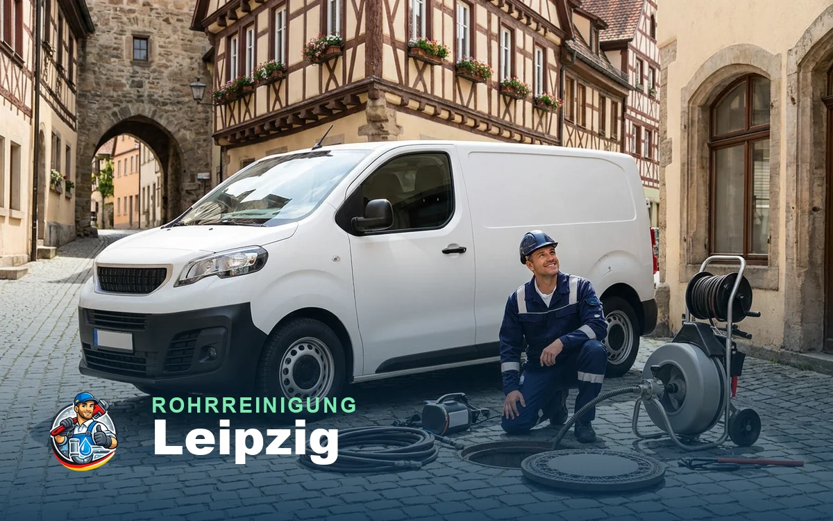 Rohrreinigung in Leipzig – professioneller Abfluss- und Kanalservice vor Ort